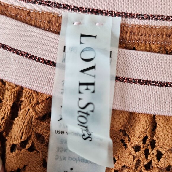 NWT!! Love Stories Ellie Lace Butterfly Thong, Mahogany - Picture 10 of 12